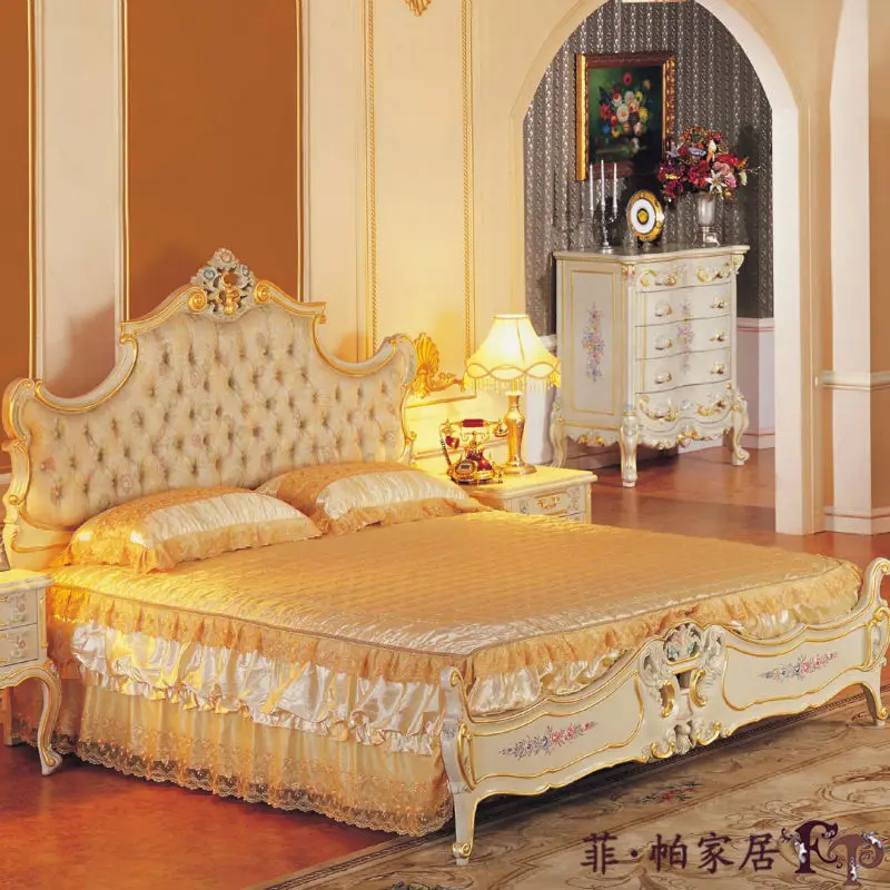 Лидер продаж металлическая кровать мебель для Европейского Рынка Роскошная мебель