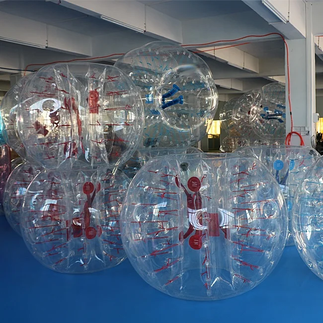 Factory price 1m diameter 0.7mm TPU inflatable bumper balls bubble footballs for sale