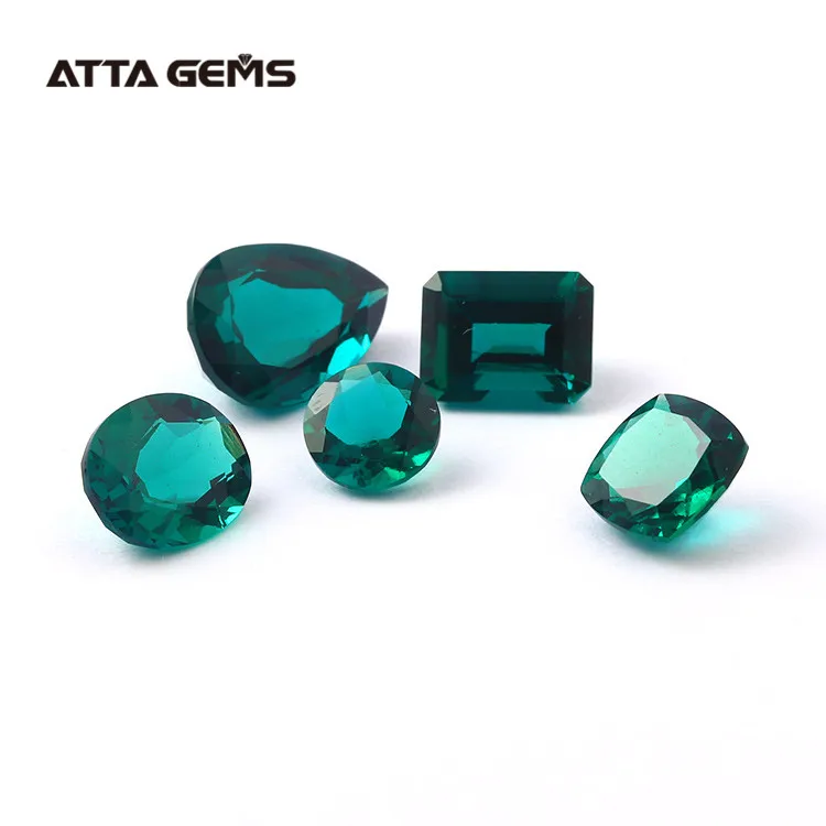 Synthetic Lab Created Hydrothermal Emerald Gemstone Russian Emerald