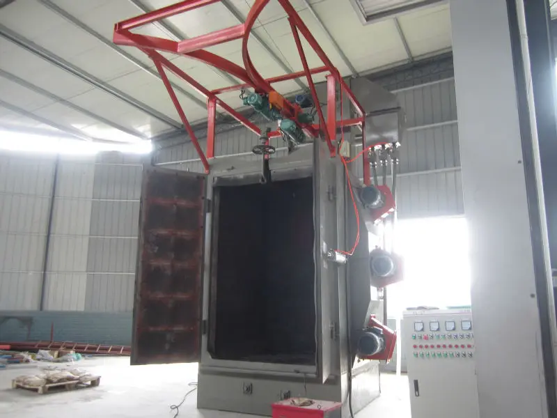 Hook type shot blastingmachine/single hook shot blasting machine/used for fitness equipment