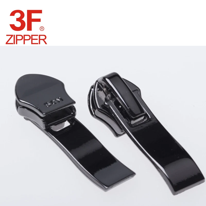 zinc alloy zipper head slider puller with curved  for shoes zipper