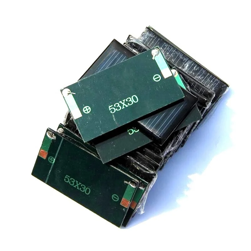 5V 30mA Small Solar Panel For DIY Toy 3.7V Battery Charger Solar LED Light Mini Solar Cells production line traffic light
