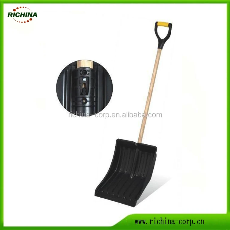 
big head, any color available, wood/steel handle, metal edge, 1300mm long, Snow Scoop Shovel 