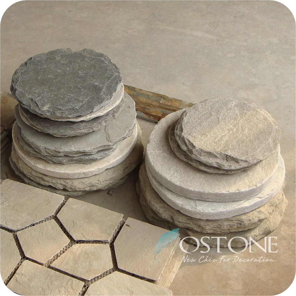 Round Pavers Black Slate Garden Stepping Stones Lowes With Factory Direct Prices