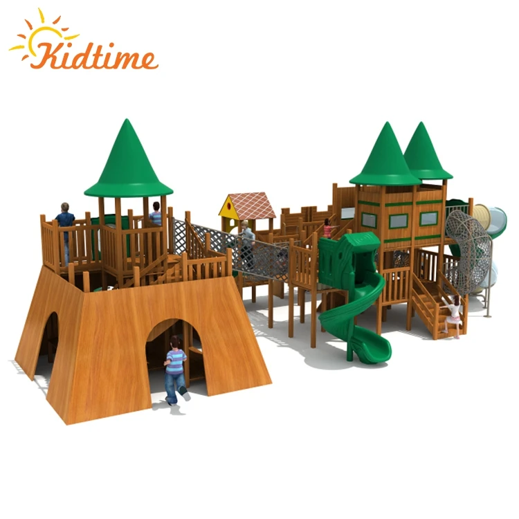 Kid outdoor outdoor wooden playground, school yard outdoor playground toys