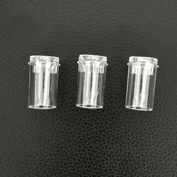 factory price lab ps clear material 0.5ml plastic cuvette sample cup for American Beckman coulter CX series  coagulometer