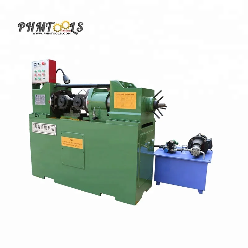 Automatic screw bolts making machine , threaded rod threading machine , bar thread rolling machine