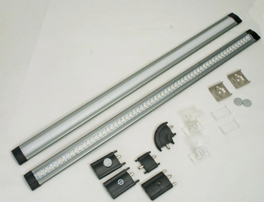 saleable items corner connectable DC12V led rigid bar with touch dimmable swtich or motion sensor (SC-D107A)