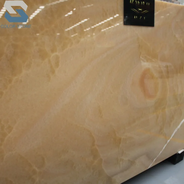 translucent Orange Onice nuvolato onyx marble tiles prices