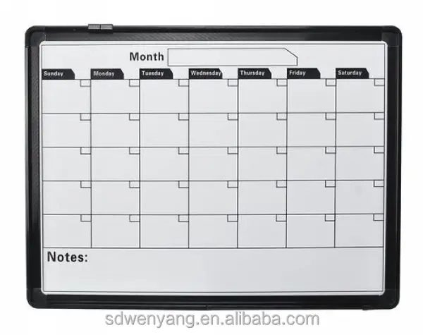 Серебристая анодированная алюминиевая доска ЕЖЕНЕДЕЛЬНЫЙ КАЛЕНДАРЬ планировщик магнитные сухие стираемые белые доски