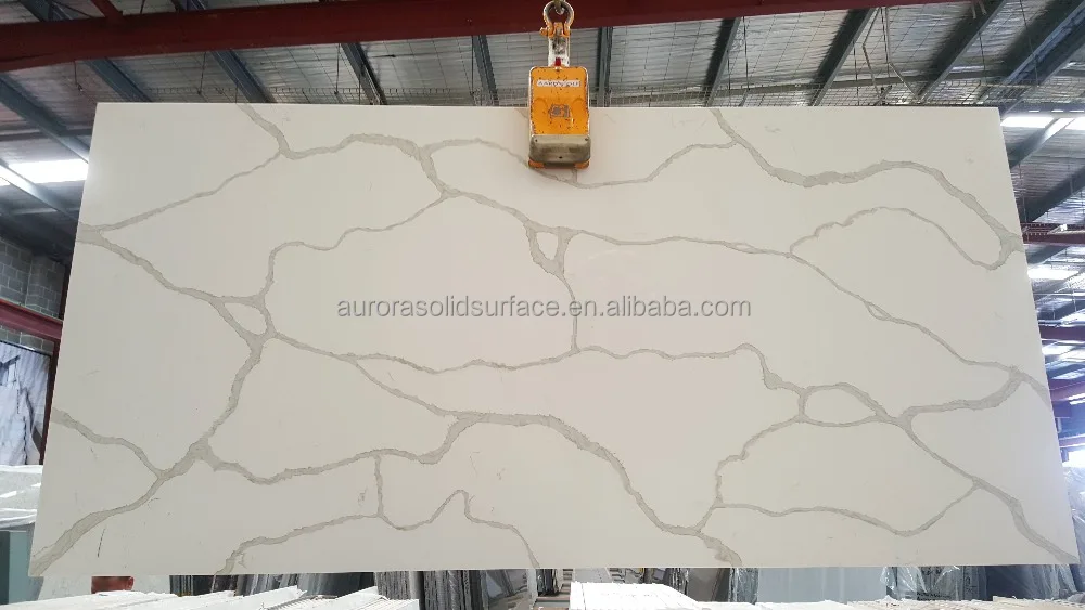 
Veined Collection Calacatta White Quartz Stone/Calacatta White Quartz Slabs 