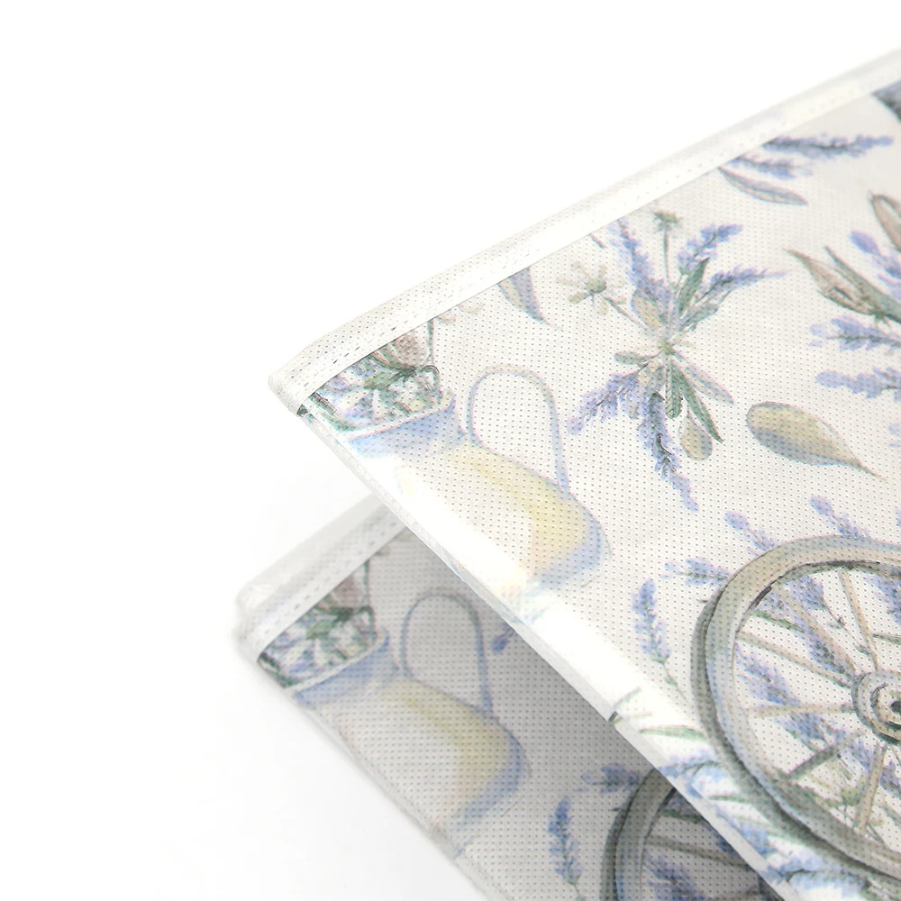 OEM ECO Friendly laminated Wholesale Custom Folding able Recycle champagne clothing book stationery bra PP Non Woven Storage box