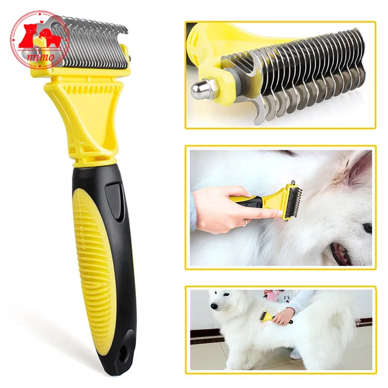 Pet Dog Cat Bath Brush Comb Rubber Glove Hair Fur Grooming Massaging Brush For Cat Dog  Grooming Deshedding Dematting Comb Tool