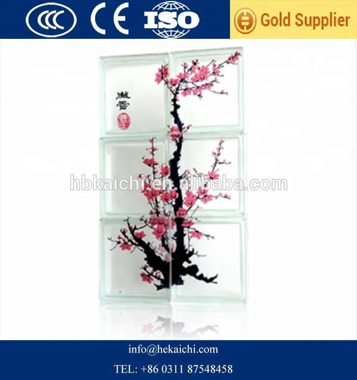 Decorative Colored and Clear Glass Block Brick With Good Price and High Quality