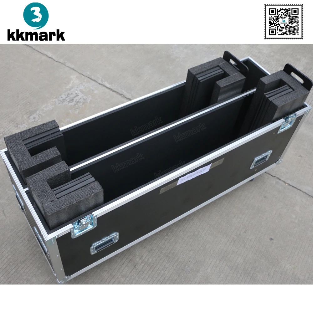 Universal Dual Plasma Flight Case for 60 65 inch Monitors LCD TV