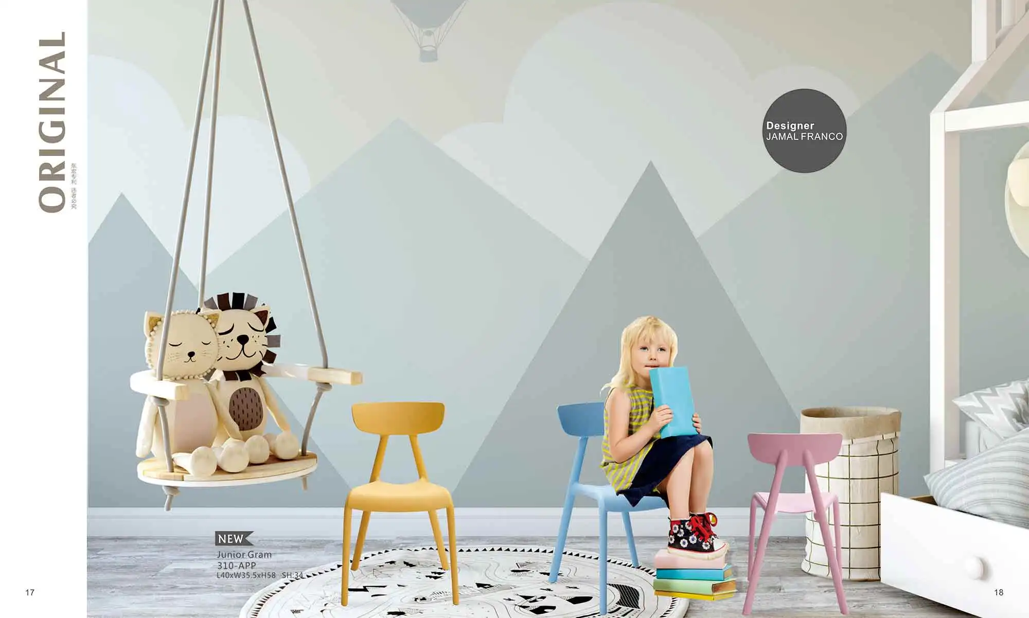 Modern stackable plastic chairs for the kitchen Indoor children party chair