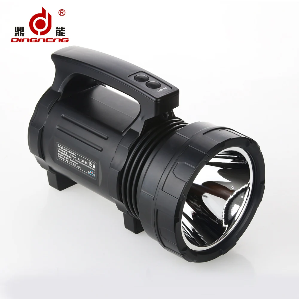 Factory wholesale 15W  LED Searchlight long distance  portable Rechargeablefor export