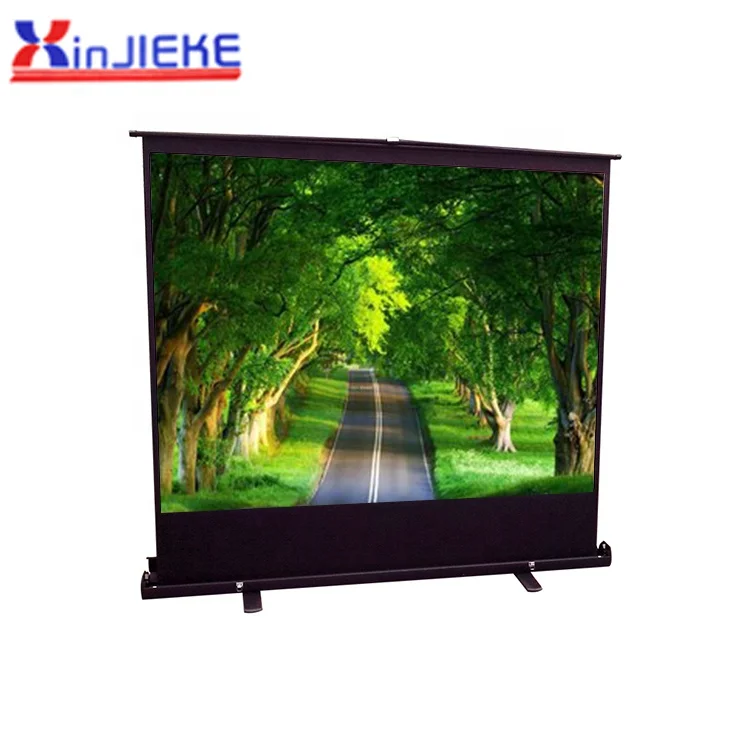 
120 inch pull up rising diy new design 3d hd floor mounted electric projector screen 