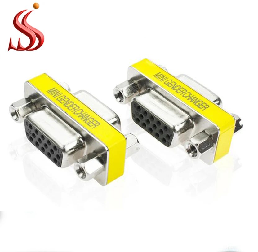 High Quality Vga15 Female To Female Mini Gender Changer db9 db15 adapter