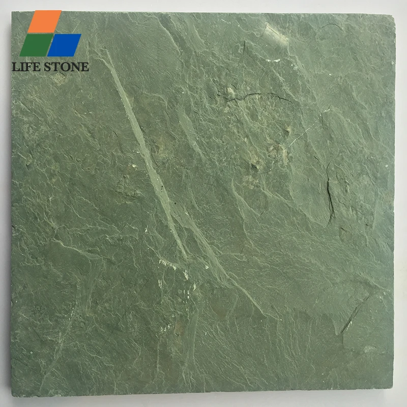 Оптовая продажа, плитка из зеленых натуральных камней, шиферный настил, камень для пола