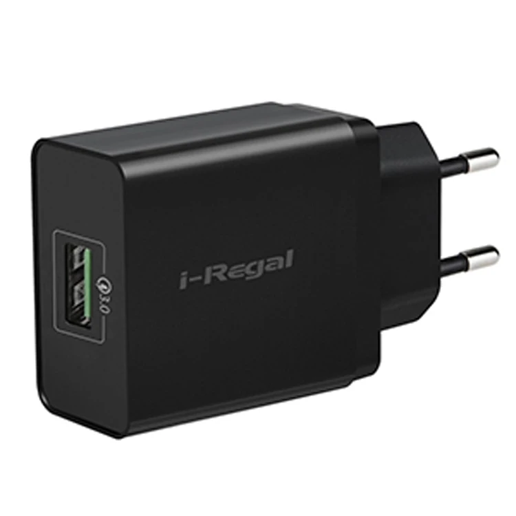 Iregal QC3.0 EU plug 18W 1 порт Usb Сетевое быстрое зарядное устройство оптом