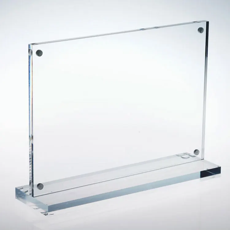 Custom tabletop menu display stand 5x7 acrylic sign holder 8.5x11