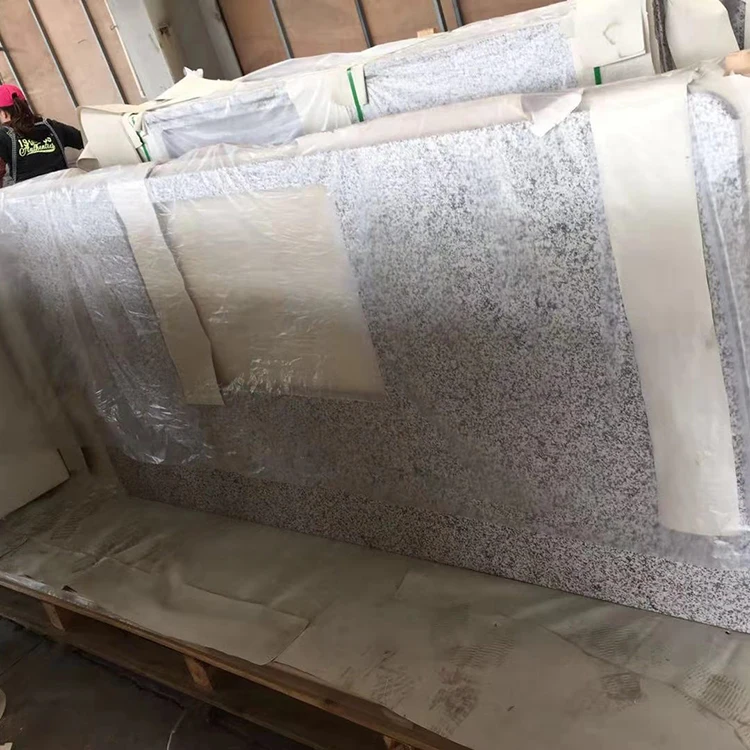 Giallo Cecilia White Granite Custom Kitchen Worktops Desk Tops Wholesale Flat Edge Imported Granite Countertop PAIA Stone