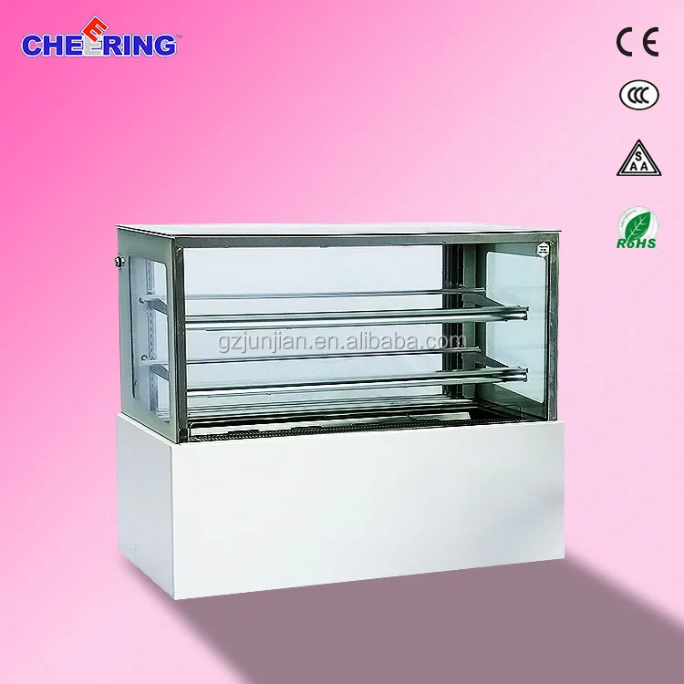 Japanese Cake showcase Glass Refrigerator /(CSR480) Three Deck square Marble Cakes