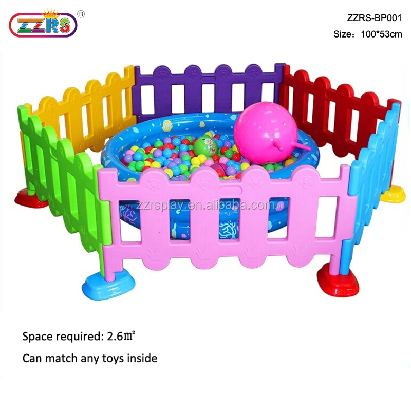 easy assemble low price multi color plastic kids playground fence