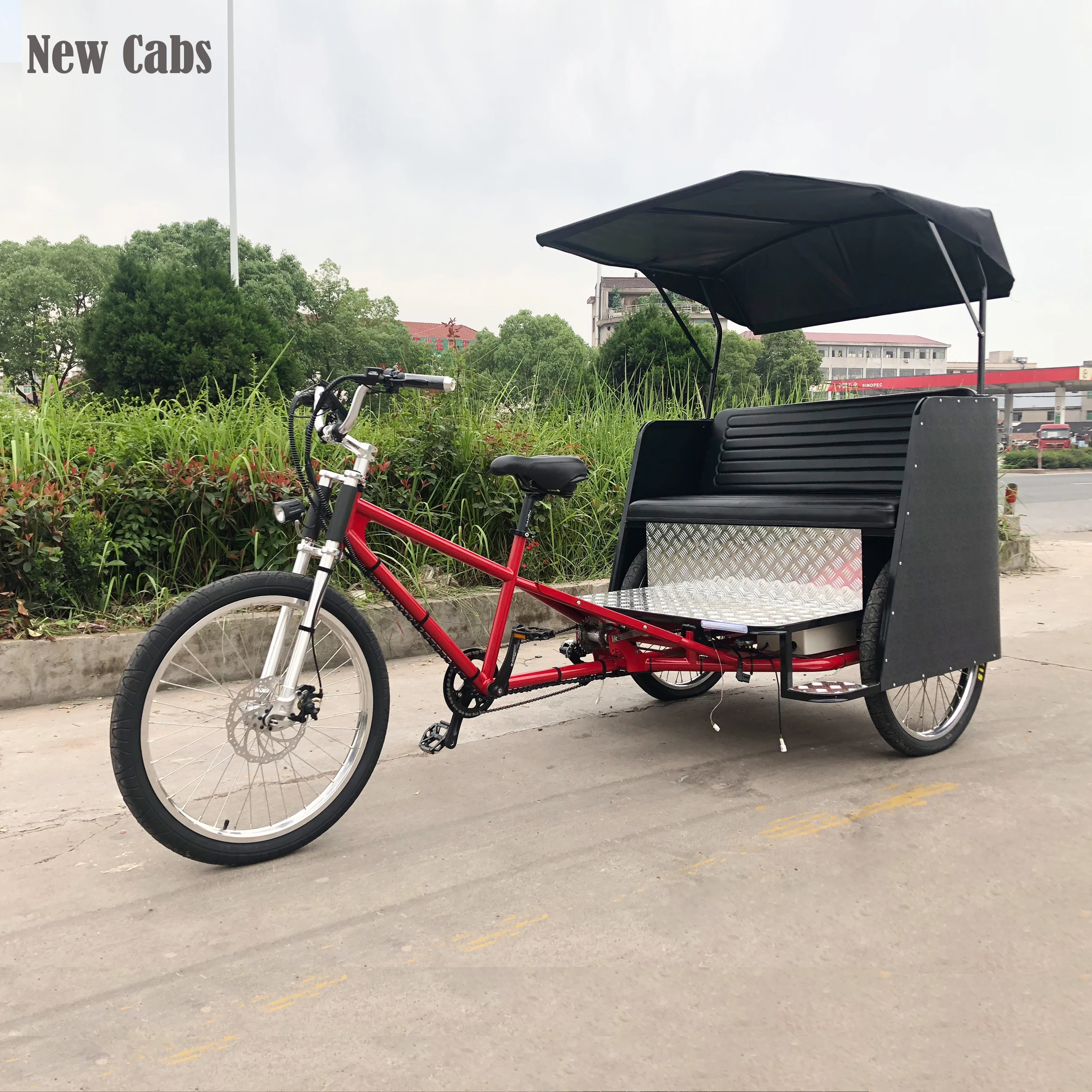 Tourist ESTER Chinese Manufacturers luxury Rickshaw Pedicab, 3 wheel passenger tricycle taxi