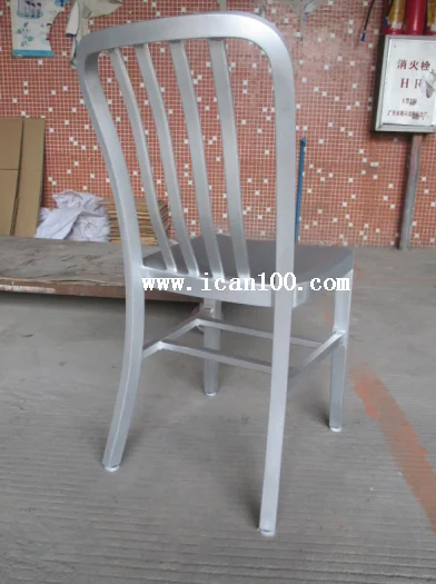 Industrial Commercial Aluminium Stackable Chair Outdoor Chair Patio Aluminium Dining Chairs