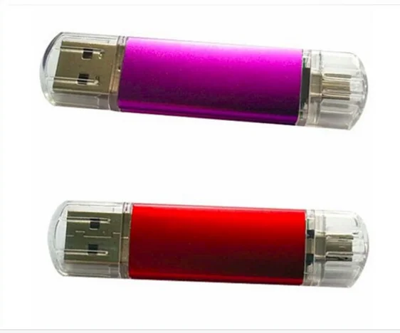 Быстрая скорость USB 3 0 2 OTG в 1 флеш-накопитель 64 Гб металлический USB-накопитель двойного назначения 16 ГБ 8 двойное использование для Android или Type-c