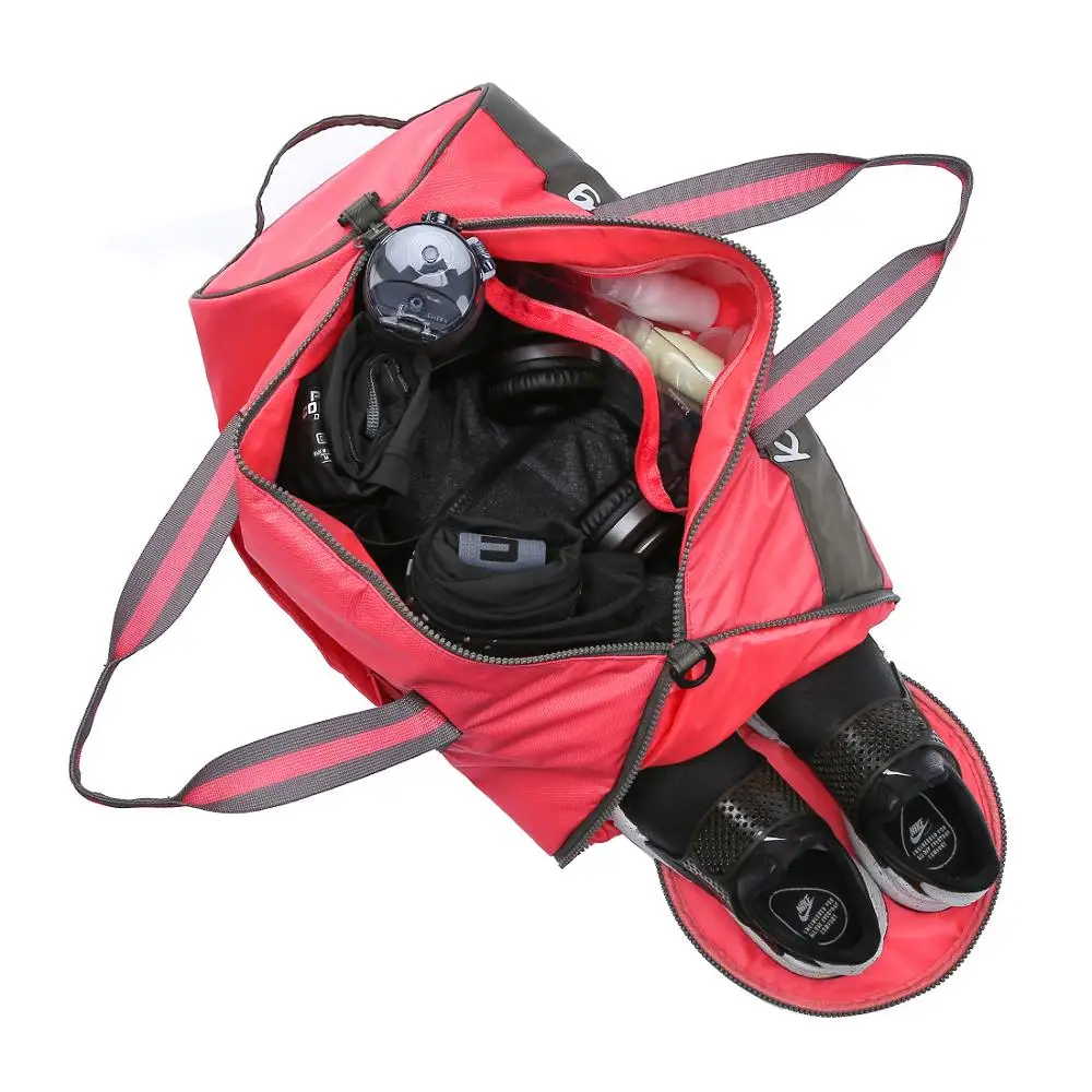 Nylon Folding Bag Water Proof Zipper Bag Sport Gym Travel Duffel Bag Fitness