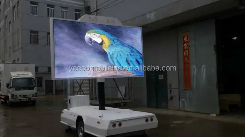 
Shanghai Yeeso trailer mounted led billboard,P4/P6/P8/P10 outdoor truck mounted led display, T5 
