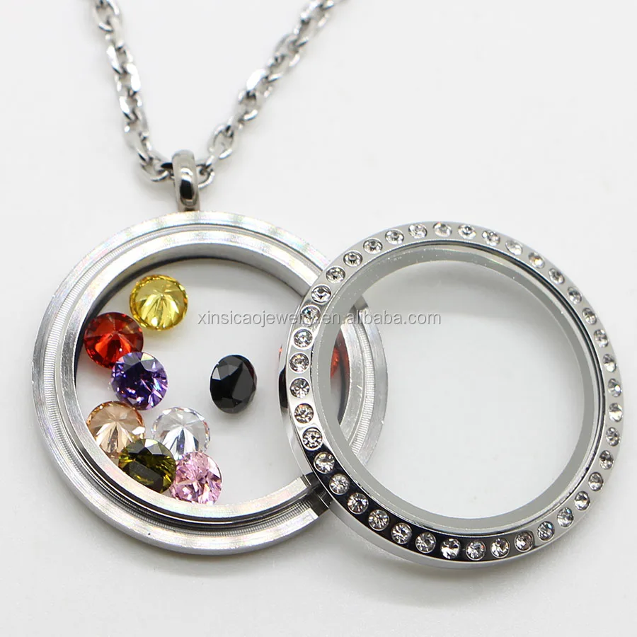 316 Stainless Steel Maze Design Floating Locket Glass Locket Memory Charm Locket Free Shipping Fee To USA