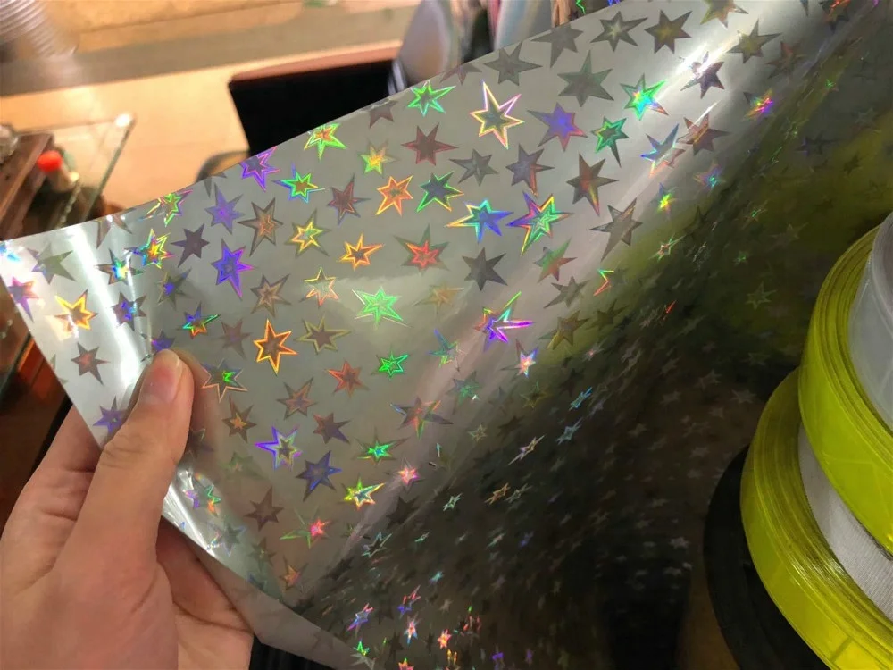 2018 super colorful heat reflective metallic vinyl fabric pvc film