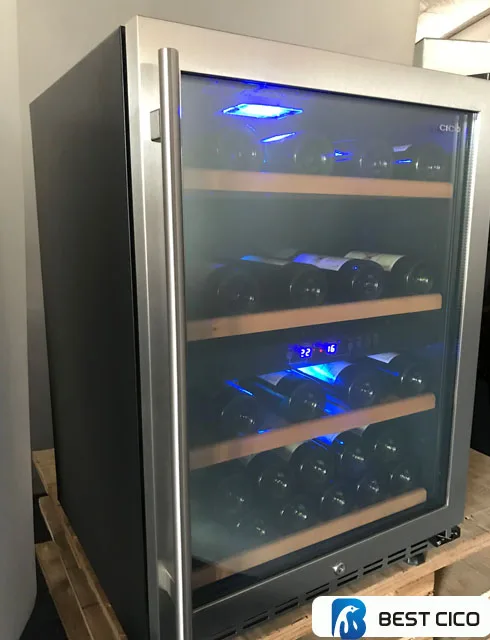 CICO dual zone compressor wine cooler for home use wine refrigerator SF-54D1 (45-48bottles capacity wine fridge)