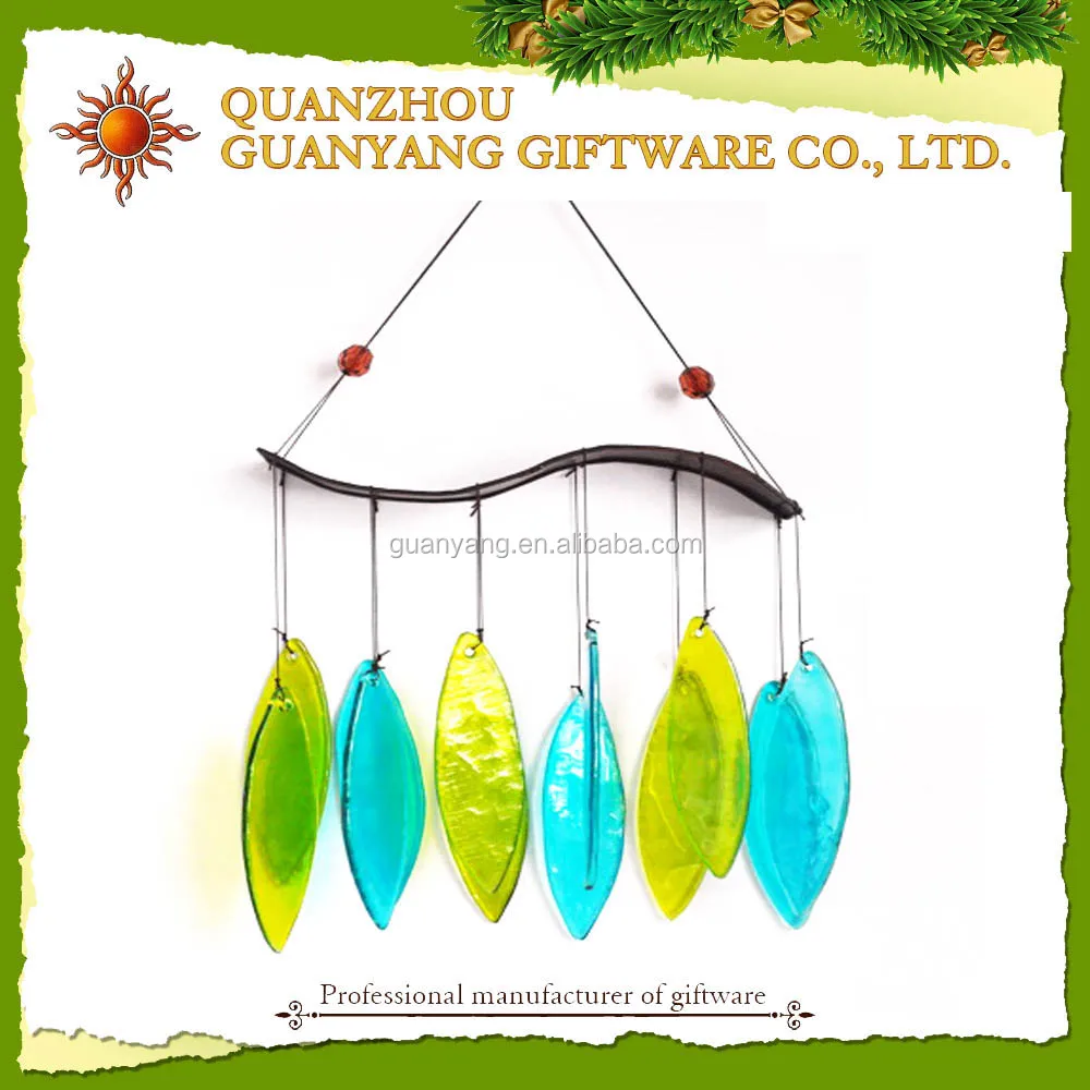 Весна Листья Стеклянные Колокольчики Wind Chime