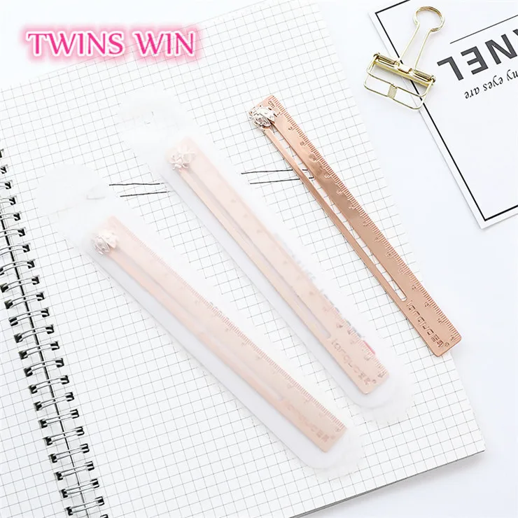 Новое поступление 2018 Необычные канцелярские принадлежности креативная мультяшная линейка в виде насекомых 15 см металлическая измерительная картина