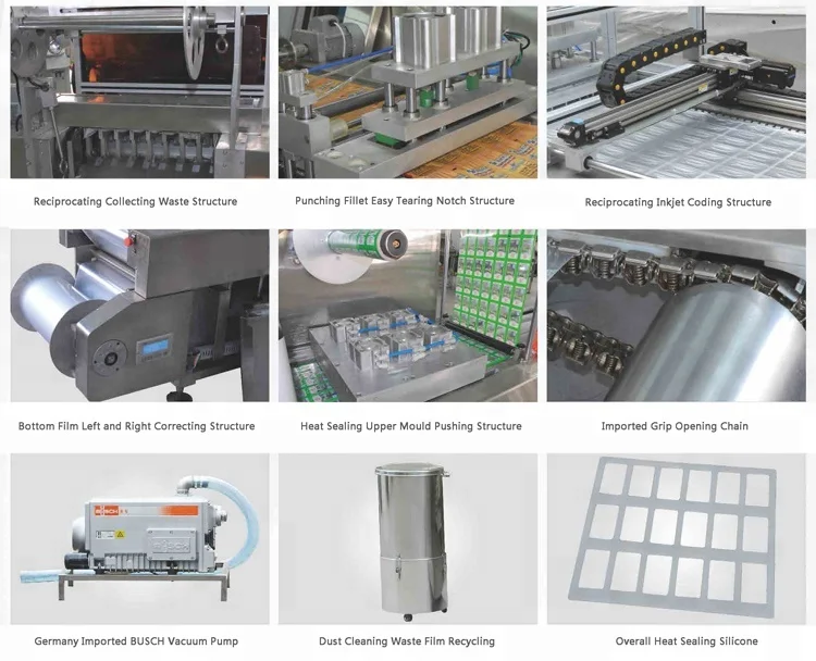 
Automatic Thermoforming Vacuum Meat Food Skin Packing Machine 