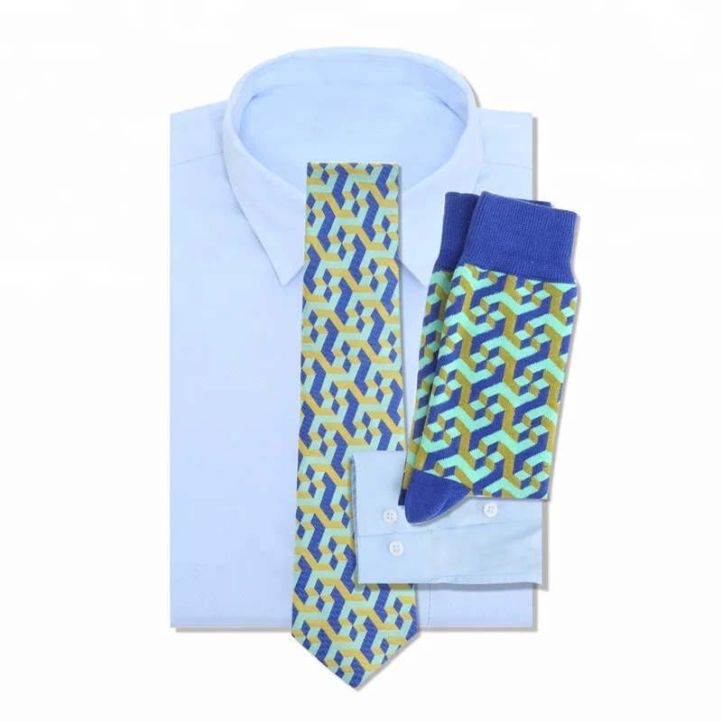 Gift Set Custom Matching Tie And Sock For Men