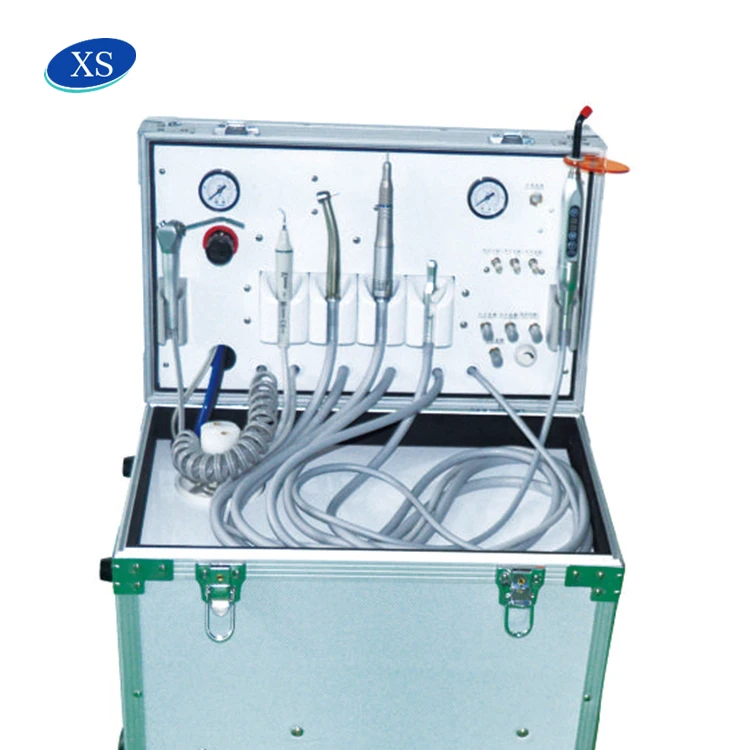 Dental Turbine Unit with Oilless Air Compressor Mobile Dental Chair Unit