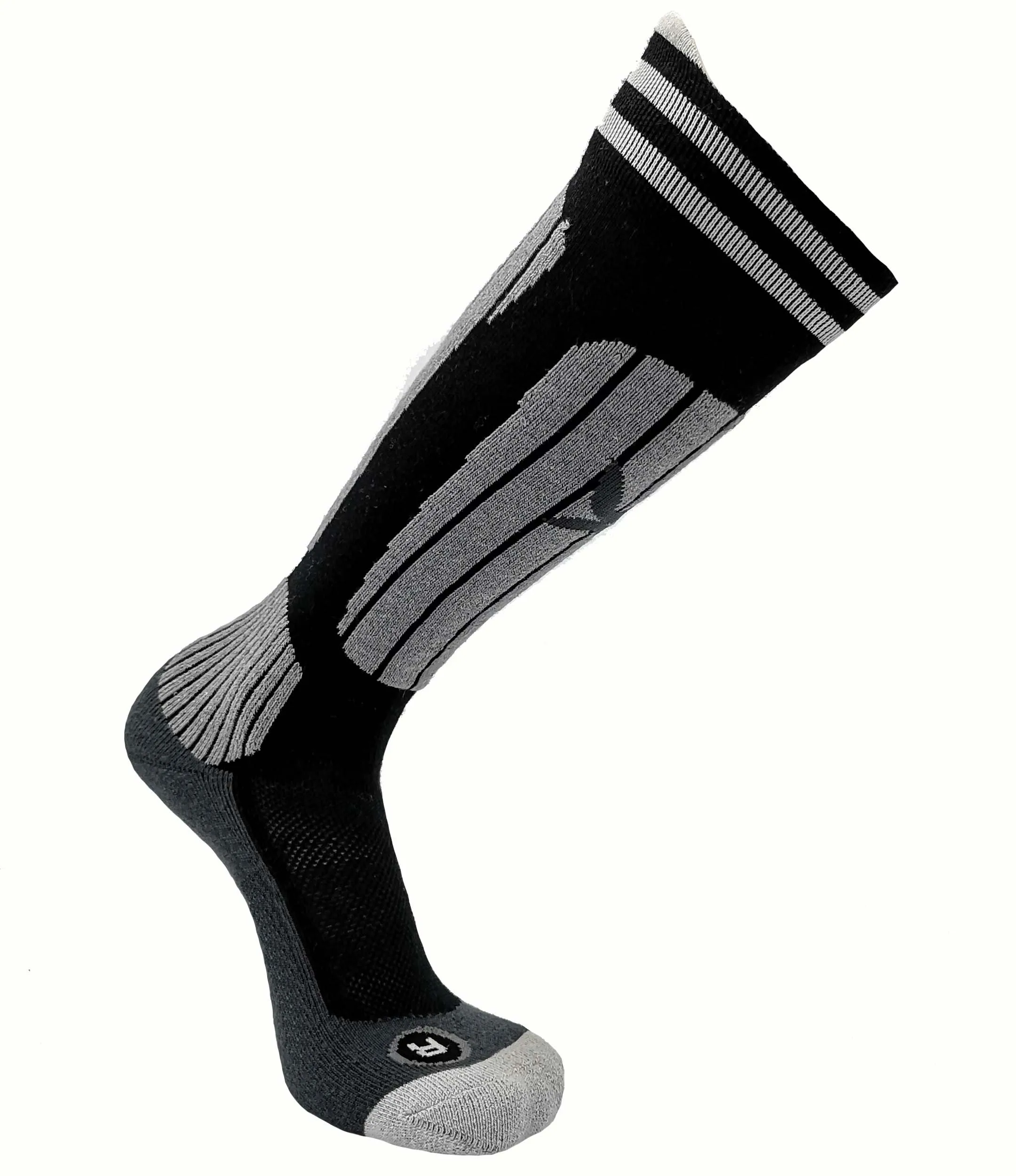 Unisex Breathable cushioned padding heated cotton moisture wicking compression socks medical ski socks