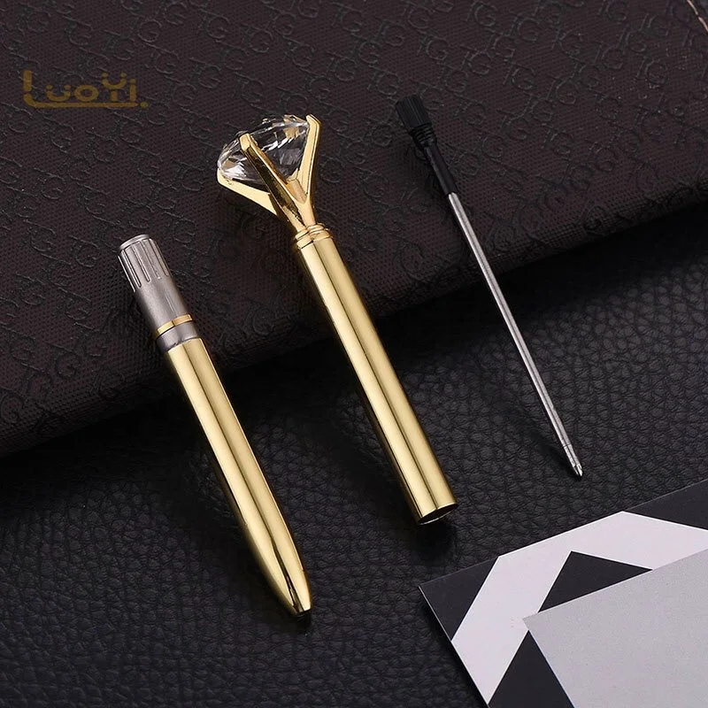 High quality big diamond ball pen crystal ball pen for gift promotion