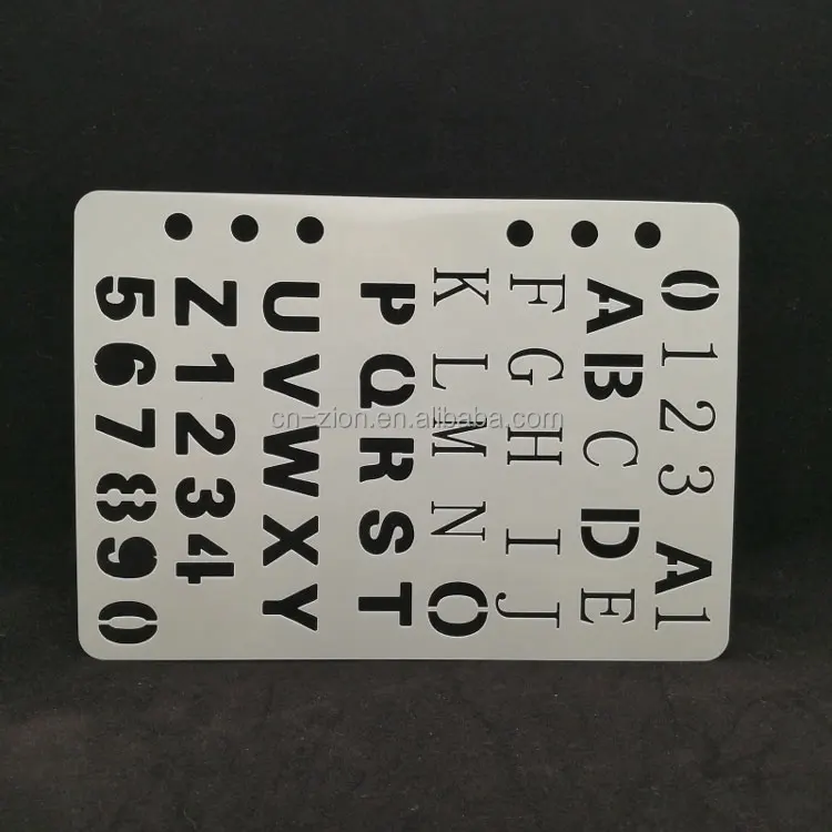 Children Mylar DIY Plastic Numbers Letters Drawing Stencils/template for Scrapbook
