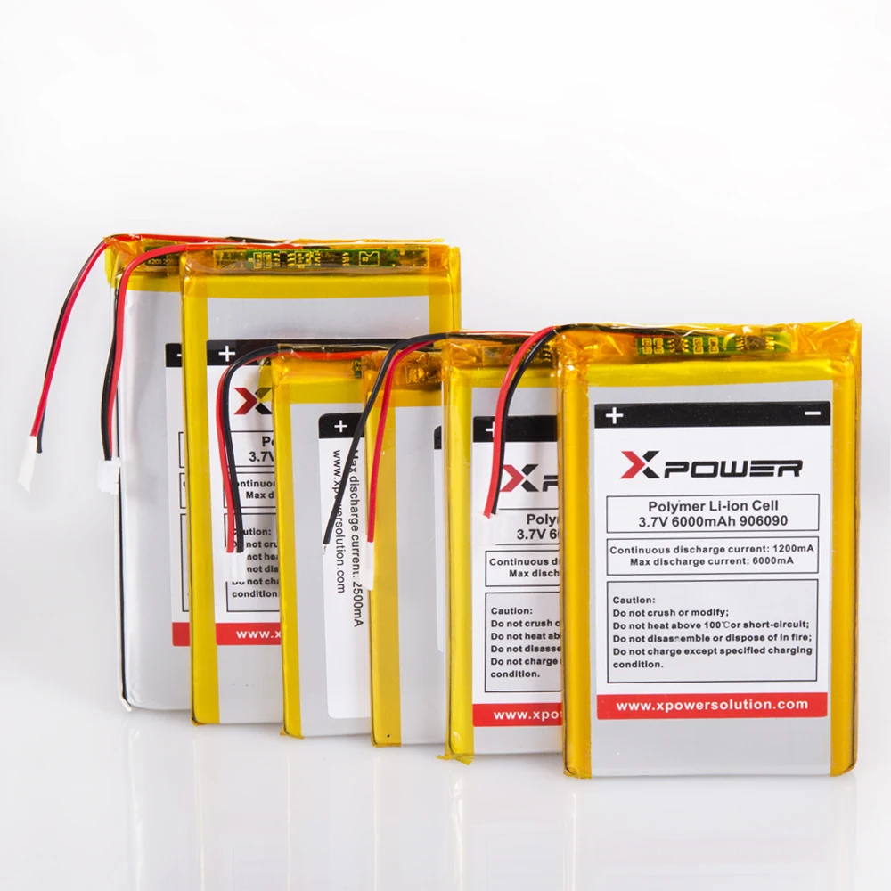 Xpower China Manufacturer High Capacity 5000mAh 955565 3.7V Lithium Polymer Battery UL KC Certification Lipo Battery