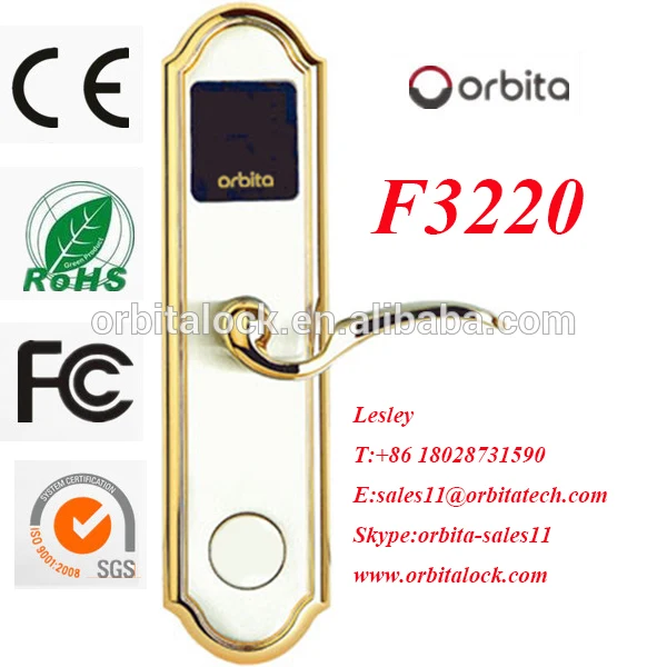 золотистый цвет автономное смарт карту отеля дверные замки цинка корпус замка цилиндры