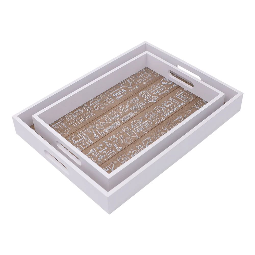 Best selling restaurant wooden breakfast coffee decoration tray