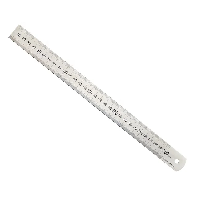 
[MEASPRO]30CM Metal Ruler Stainless Steel Straight Ruler 