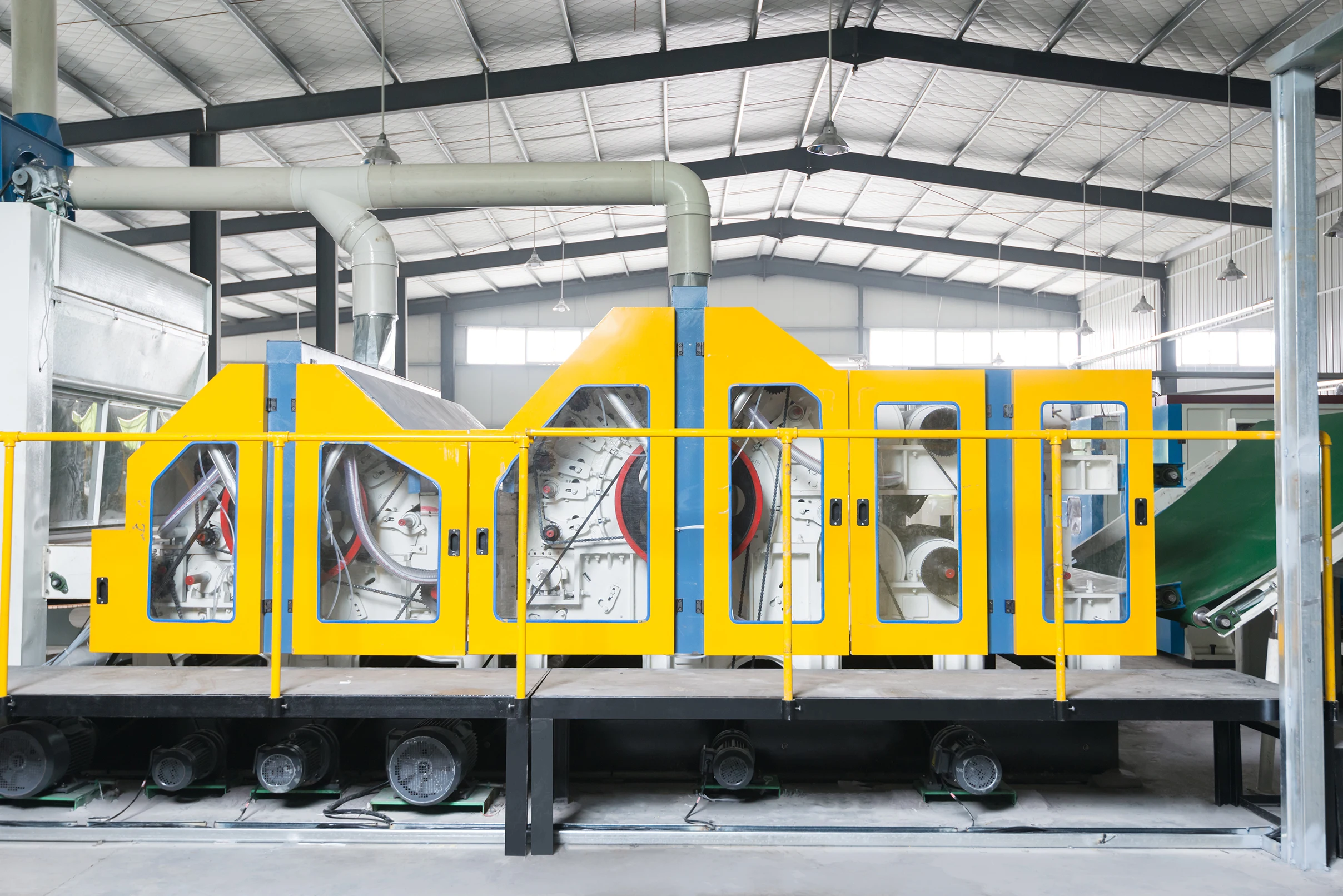 
New generation cotton wool double cylinder cotton carding machine 